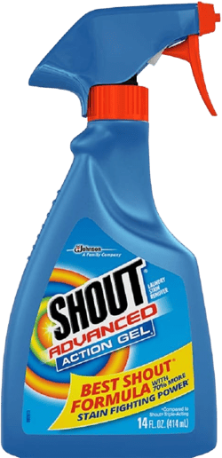 Shout Advanced Spray and Wash Gel Stain Remover for Clothes, Best Shout Formula, 14 fl oz, Multicolor