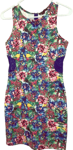 Double Zero Floral Mesh Maxi Dress