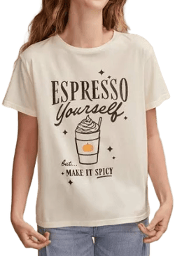 Lucky Brand Women's Espresso Yourself Boyfriend Tee