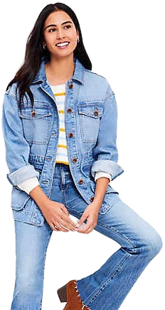 Loft Women's Denim Utility Jacket