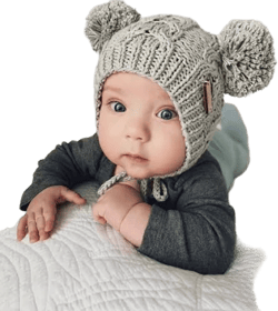 Baby Cable Bear Ears Hat