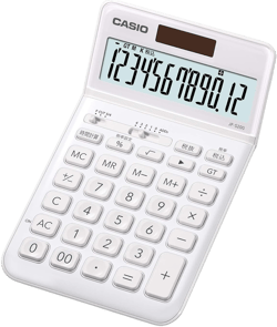 Casio JF-S200-WE-N Stylish Calculator, White, Just Type, 12 Digit wht