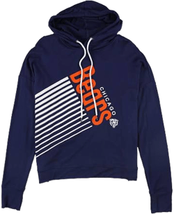 Touch Women's Chicago Bears Tulip Back Hoodie Sweatshirt