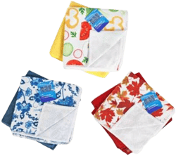 2PC 12" Microfiber Dish Cloth with Scrub Side