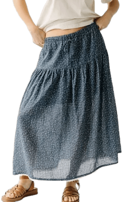Axelson Floral Printed Midi Skirt