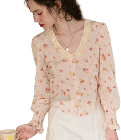 Laurel V-Neck Floral Blouse