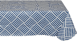 Design Imports Grid Vinyl Tablecloth