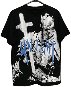 Romwe Men's Knight Graphic Sleeve Shirt