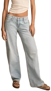 Lucky Brand Women's Baggy Wide Leg Jeans