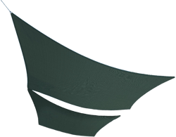 Sun Shade Sail 14'x20' Rectangle Shade Canopy Patio Cover UV Block Shade Cloth Awning Fabric for Backyard Pergola Garden Deck Carport Outdoor Activities, Green