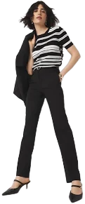 White House Black Market Women's High-Rise Straight Pants