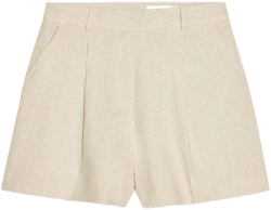Zara Women's High-Waisted Linen Shorts