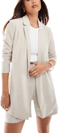 Womens Jacqueline De Yong Black Polyester Blazer