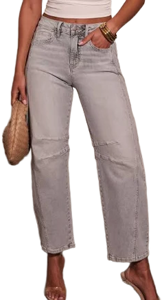 Wild Honey Stretch High Rise Barrel Jeans