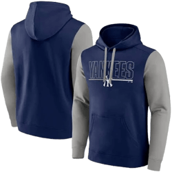Fanatics Men's New York Yankees Outline Fleece Pullover Hoodie