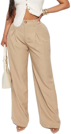 Fashion Nova Alena Wide Leg Crepe Pants