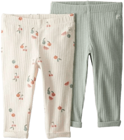 Little Planet 2-Pack Organic Cotton Rib Leggings