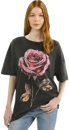 No Boundaries Women's Graphic Boyfriend Tee