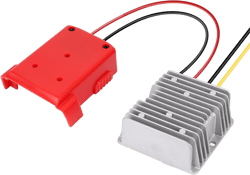 Mellif DC Power Adapter Compatible with Milwaukee 18V Battery, 18V to 12V Step Down Voltage Converter, 180W Inverter Automatic Buck Converter Regulator for Golf Cart Led Strip Light (Tool Only)