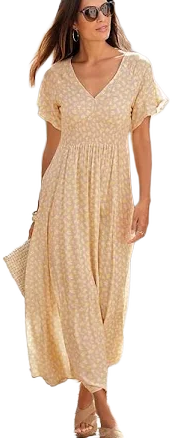 Floral V-Neck Dress