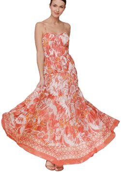 AVEC LES FILLES Women's Sleeveless Sweetheart Maxi Dress
