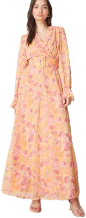 Vila Chiffon Wrap Maxi Dress