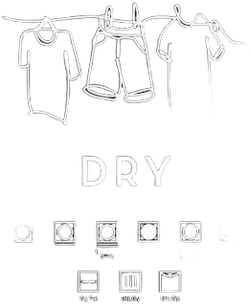Stupell Industries Drying Procedure Guide Helpful Laundry Symbol Chart Graphic Art Print Wall Art, Design by Lettered and Lined