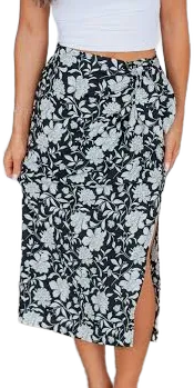Jess Floral Wrap Skirt