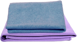 Norwex Basic Package - Microfiber Antibacterial - Glass Window Cleaning Cloth and Household Enviro Dusting Cloth (Blue envirocloth and purple window cloth)