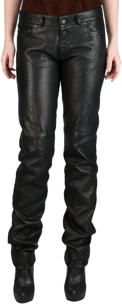 Wide Leather Pants