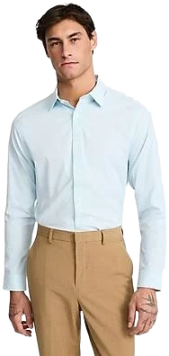 Express Men's Slim Wrinkle-Resistant Performance Dress Shirt