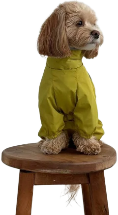 Dog raincoat pet costume Water-resistant lightweight fabric dog clothes rain coat for big and small dogs