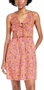 Old Navy Women's Fit & Flare Smocked Bodice Mini Dress