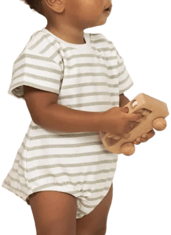 Organic Short Sleeve Bubble Romper
