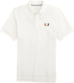 Southern Tide Miami Hurricanes Skipjack Polo Shirt