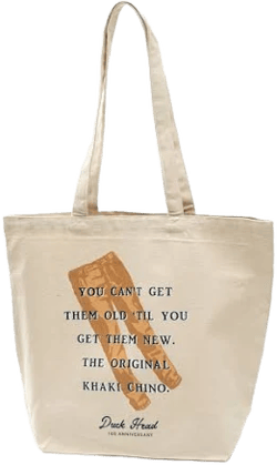 Duck Head Men's The Original Khaki Chino Canvas Tote
