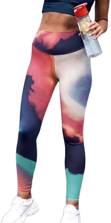 Loony Legs Recycled Printed Funky Clouds Leggings with Pockets