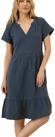Pact Women's Organic Cotton Coastal Double Gauze Breezy Dress