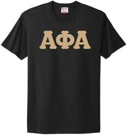 Alpha Phi Alpha 3 Letter Greek Embroidered T-Shirt