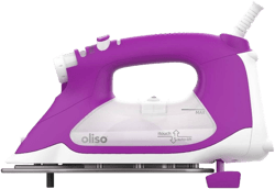 Oliso ProPlus Smart Iron Orchid: Ceramic Soleplate, 1800W, Automatic Shut-Off, Anti-Drip, Vertical Steam, 12.7oz Tank