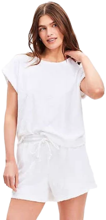 Loft Women's Fringe Terry Shorts