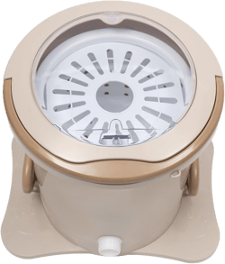 2.4 Gal Manual Dehydrator Mini Manual Dehydrator Washing Machine with Clothes Pressing Pad Mini Clothes Dryer Non Electric Compact Washer Spin Dryer for Student Housing, Apartments (Apricot Color)