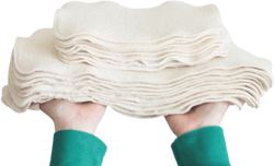 Organic Cloth Diaper Insert, Reusable Diaper Nappy Cotton French Terry Thick 2-Ply, Baby Diaper Soaker Pad, GOTS Burp Cloth Baby Shower Gift