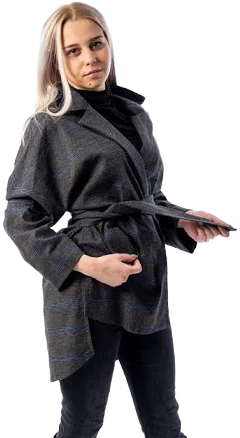 Wool Tunic Dress with Belt