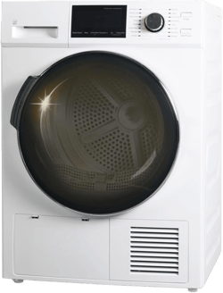 Heat Pump Ventless Dryer 4.4 Cu.Ft, Electric Front Load Clothes Dryer, 24" Compact Stackable Portable, Secadora De Ropa Electrica For Apartment RV With 4-wire Plug