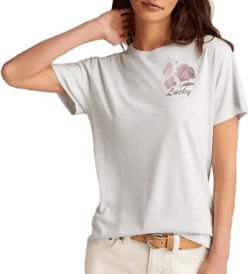 Lucky Brand Women's Lucky Floral Crewneck T-Shirt
