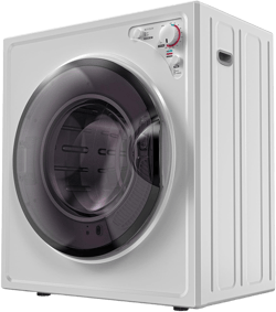 ROVSUN 2.6 Cu.Ft. Portable Dryers for Laundry, Compact Portable Clothes Dryer with Stainless Steel Tub, Dryer Machine, 110V Electric Dryer with Control Knob, for Apartments, Dorm, RV, White, 1400W 2.6 CU. FT.