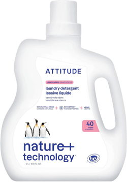 ATTITUDE Liquid Laundry Detergent, EWG Verified Laundry Soap, HE Compatible, Vegan and Plant Based Products, Cruelty-Free, Unscented, 40 Loads, 67.6 Fl Oz Unscented 67.6 Fl Oz (Pack of 1)