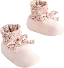 Baby Tie Floral Print Boots
