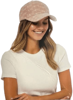 I Am Embroidered Floral Baseball Cap